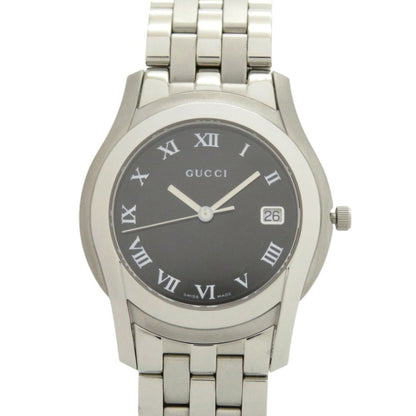 Gucci 5500M G-Class Date Stainless Steel Black/Silver Dial Quartz Watch 1748Gucci