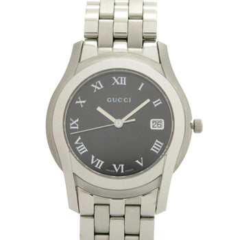 Gucci 5500M G-Class Date Stainless Steel Black/Silver Dial Quartz Watch 1748Gucci