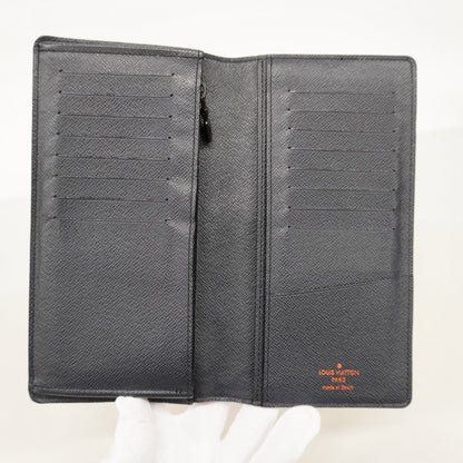 Louis Vuitton Monogram Ink Upside Down Portefeuille Brazza Long Wallet M62893 Navy