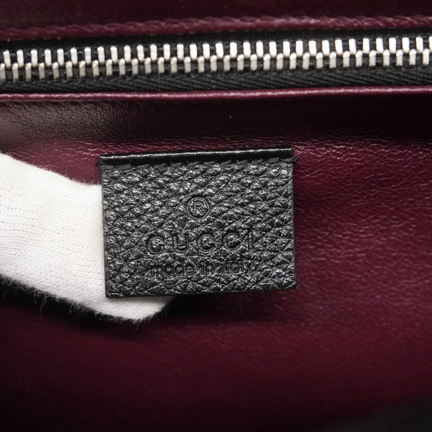 Gucci Horsebit Zumi Handbag 564714 Leather Black