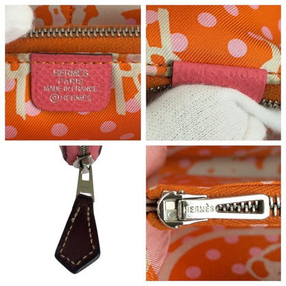 Hermes Azap Long Silk In Rose Azalee Pink Silver Hardware Epsom Leather Wallet C Stamp