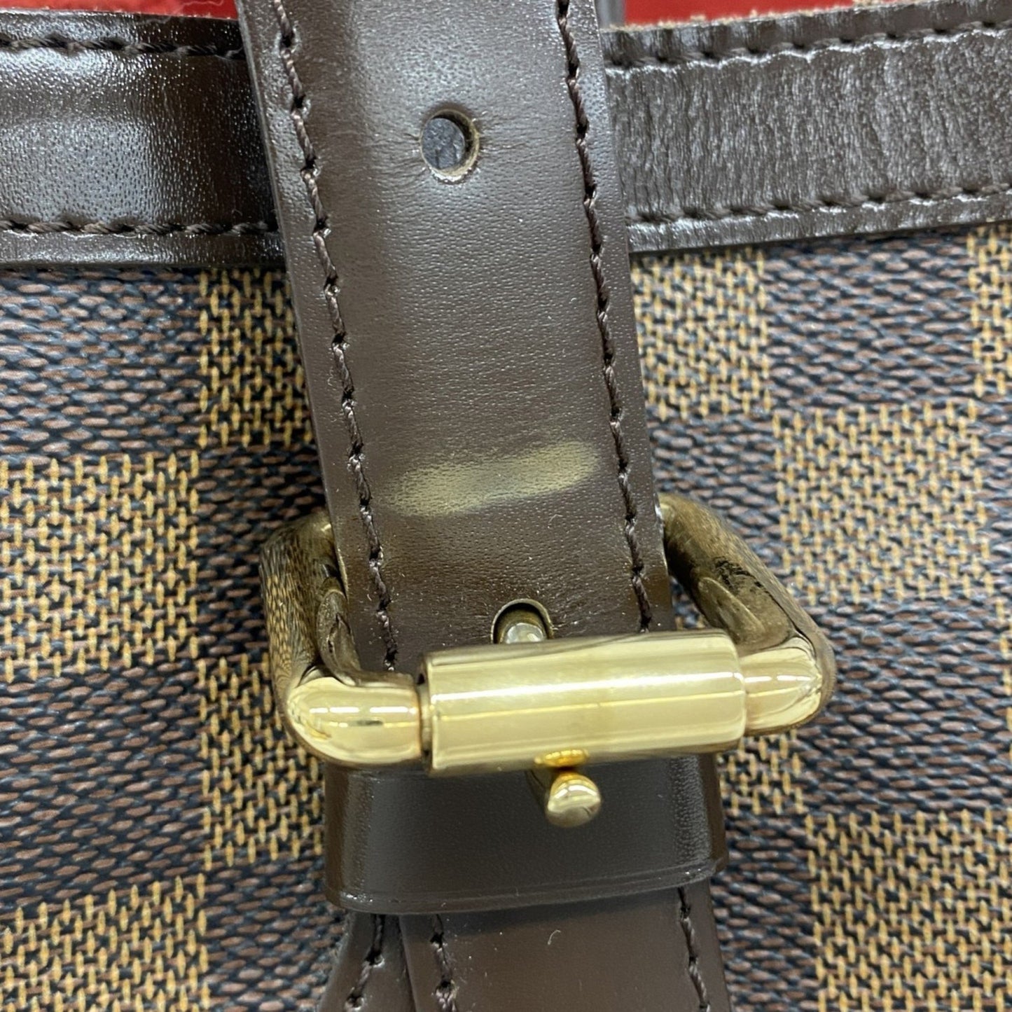 Louis Vuitton Damier Hampstead Mm Tote Bag N51204 Ebene