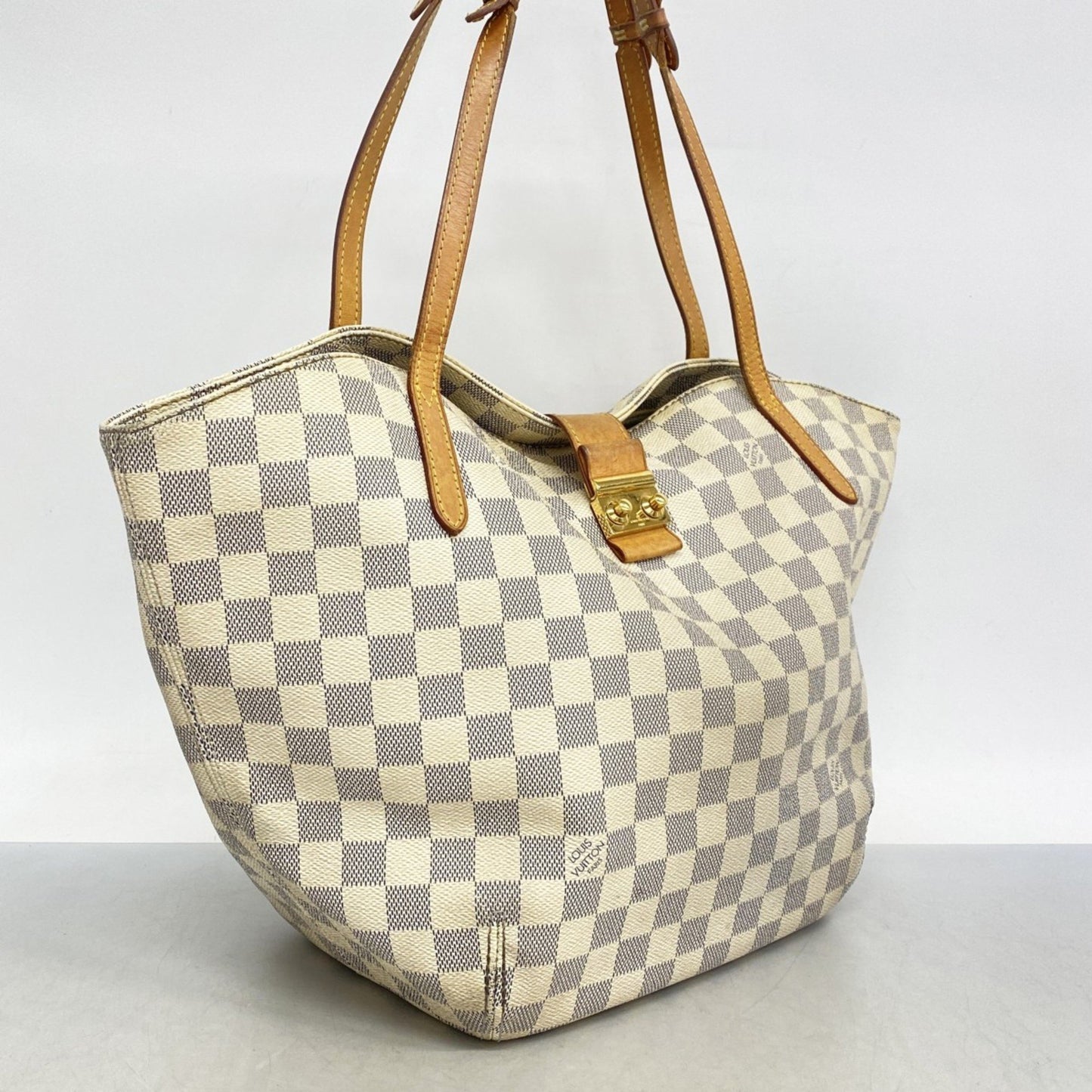 Louis Vuitton Damier Azur Salina Pm Tote Bag N41208 White