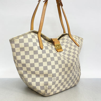 Louis Vuitton Damier Azur Salina Pm Tote Bag N41208 White
