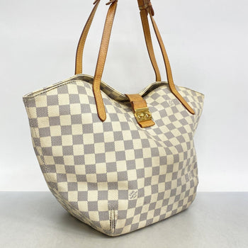 Louis Vuitton Damier Azur Salina Pm Tote Bag N41208 White