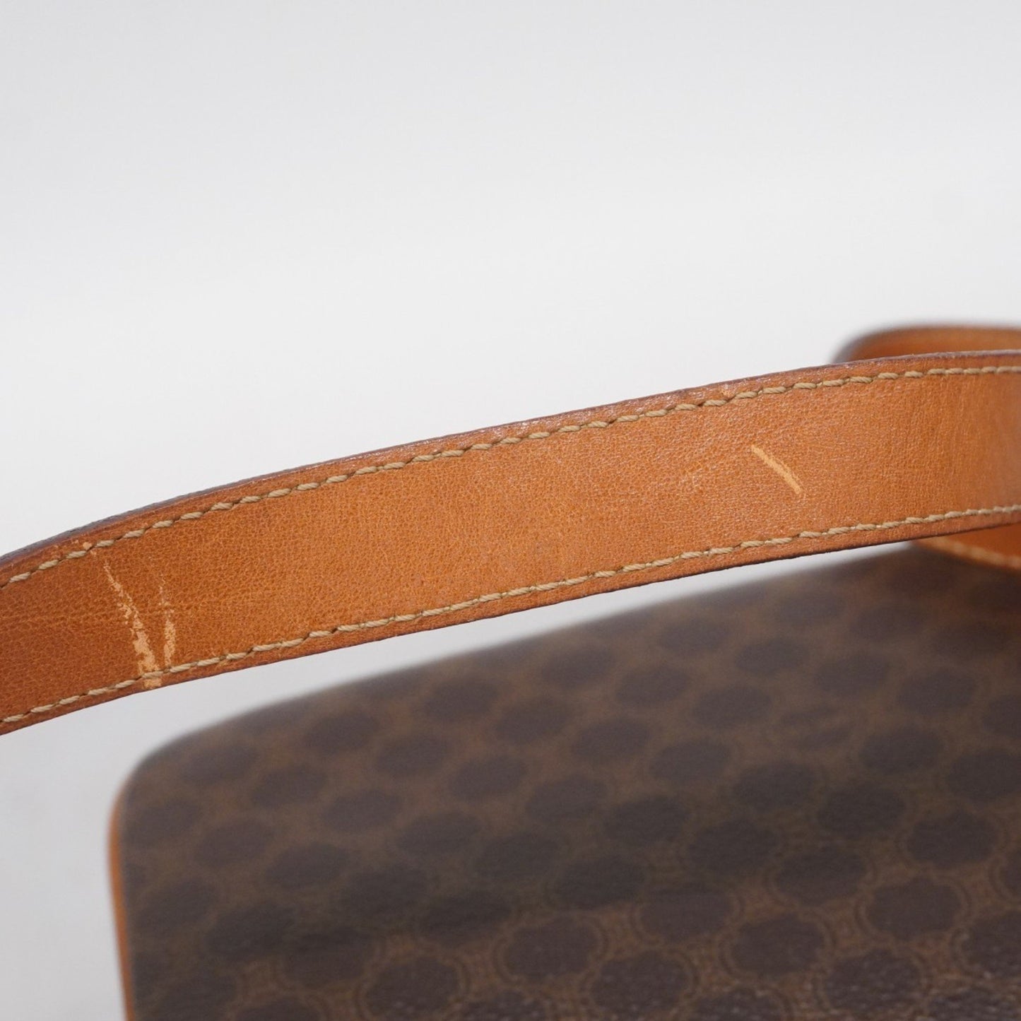 Celine Shoulder Bag Macadam Brown