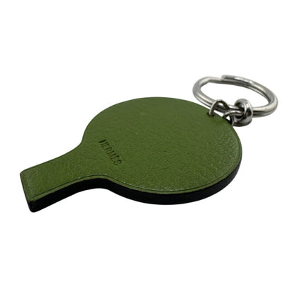 Hermes Balloon Motif Bag Charm Key Ring Holder Wallet Green