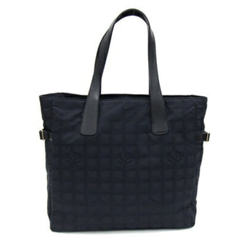 Chanel Tote Bag New Travel Line Gm A15825 Black Nylon Leather Coco Mark