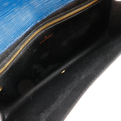 Louis Vuitton Louis Vuitton Art Deco Clutch Bag Second M52635 Epi Leather Toledo Blue 1990 A5 Snap