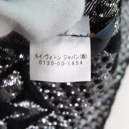 Louis Vuitton M75833 Echarpe Logomania Shine Silk Blend Noir Monogram Scarf