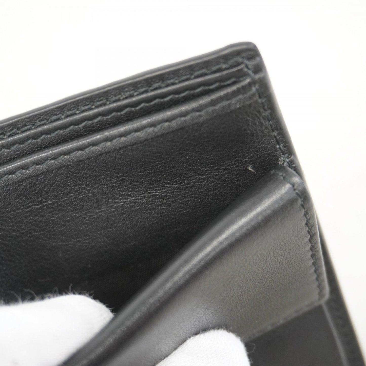 Gucci Micro Guccissima Wallet 150413 Leather Black