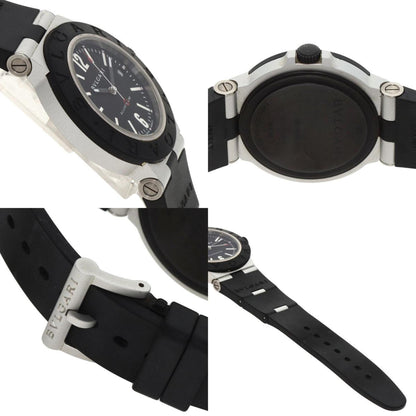 Bvlgari Bb40At Alum Date Watch Rubber