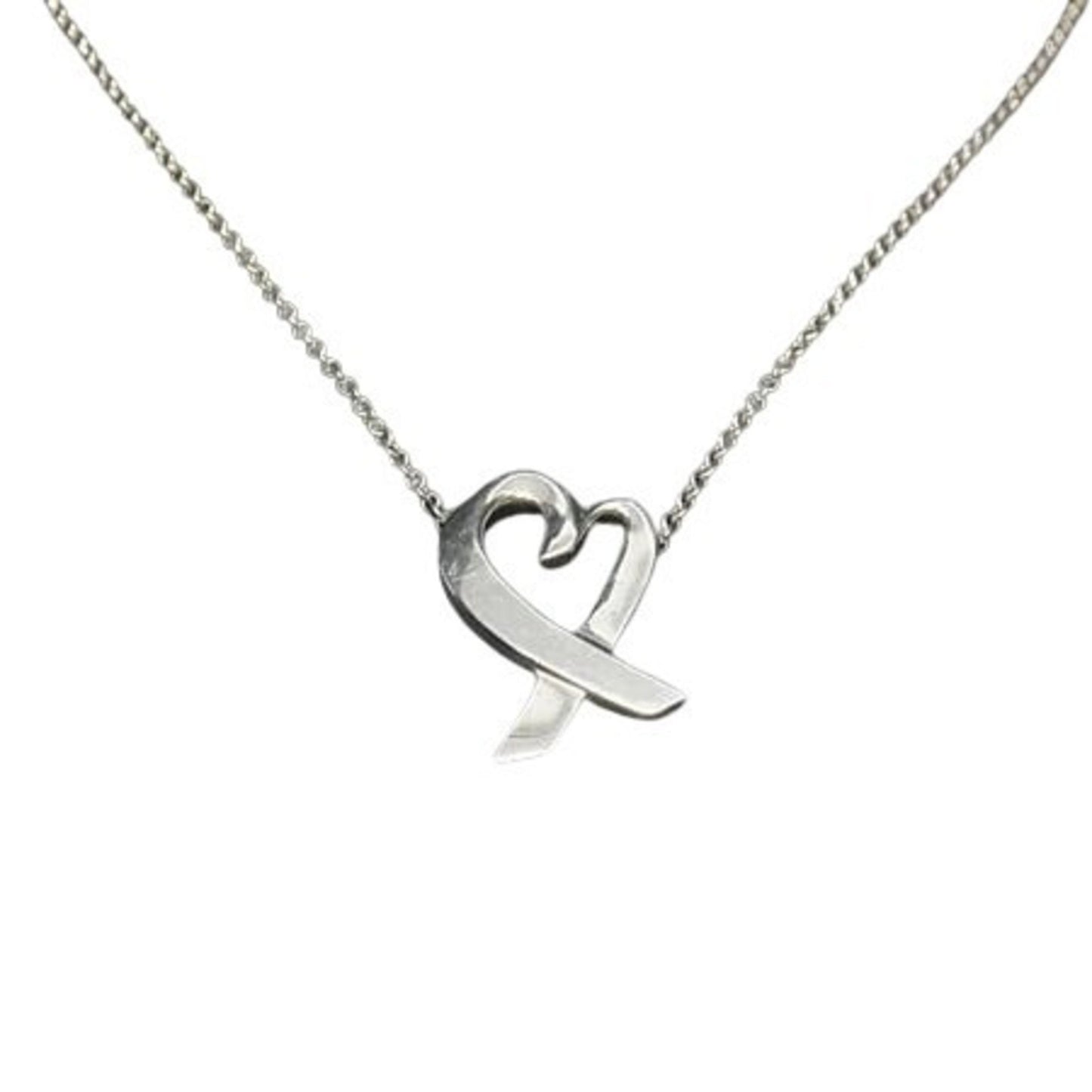 Tiffany & Co. Paloma Picasso Loving Heart Necklace - Silver Sv925