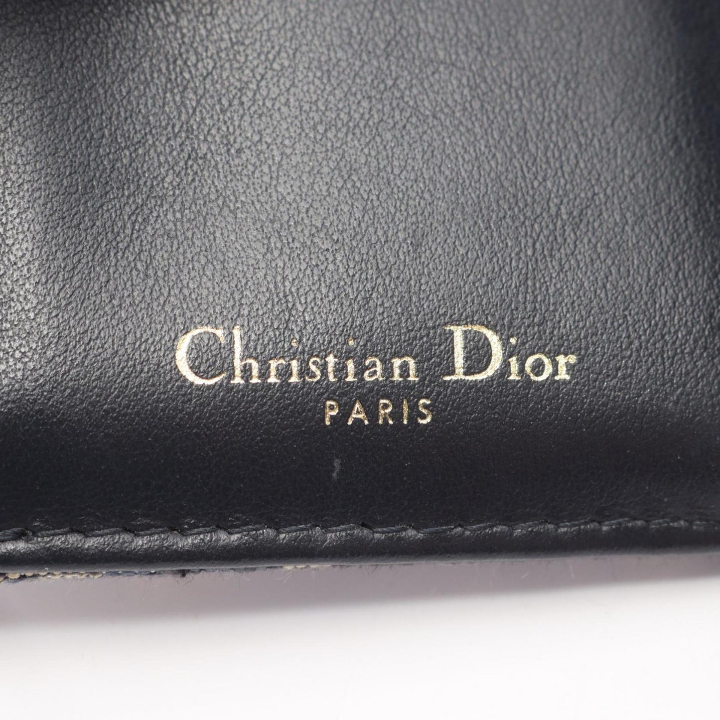 Christian Dior Dior Saddle Oblique Tri-Fold Wallet