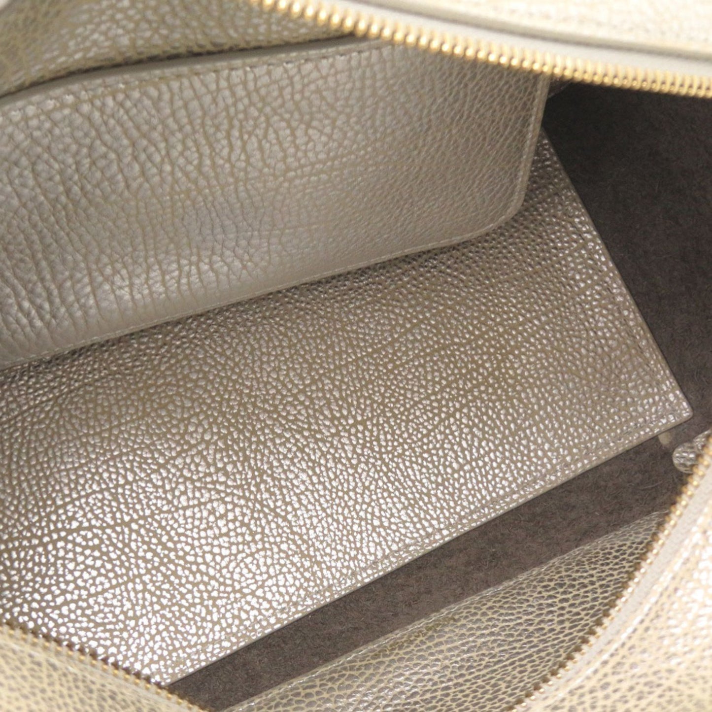 Like New Delvaux Cool Box Mm Calfskin Leather Antique Silver Aa0457Amf080Ddo 2-Way Handbag 1257