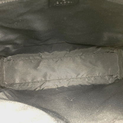 Gucci 90677 001013 Handbag Tote Bag Gg Canvas Pattern Leather Black
