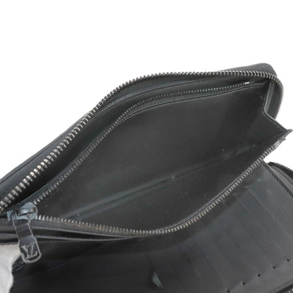 Louis Vuitton Monogram Shadow Zippy Wallet Vertical Long In Black Leather (M62902) Rfid