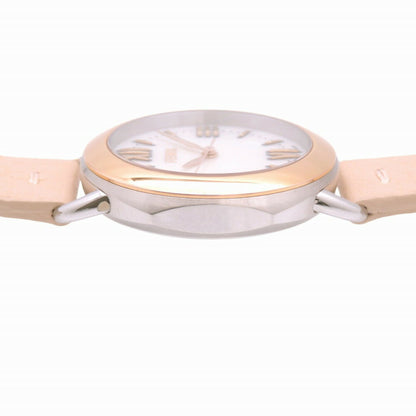 Fendi Selleria 80200M Quartz Watch Ss/Leather White Shell 0428Fendi