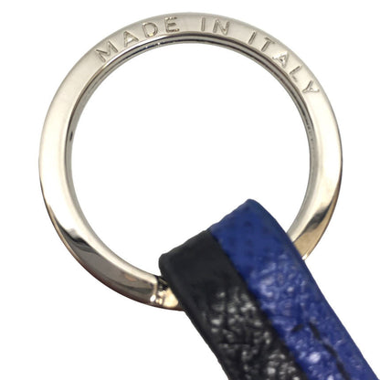 Bvlgari Bulgari Key Ring Man/Bb Man Holder 288596 Silver X Black Cobalt Tulum