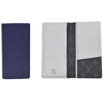 Louis Vuitton Louis Vuitton Portefeuille Brazza Epi Leather Long Wallet Blue White M81371 Ic Chip