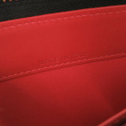 Like New Christian Louboutin Panettone Leather Round Long Wallet In Black And Gold