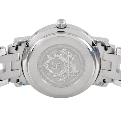 Hermes Hermes Cl4.230 Clipper Nacle Watch Quartz Shell Dial Bezel 12P Diamond