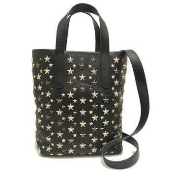 Jimmy Choo Tote Bag Star Studs Leather Black 252748