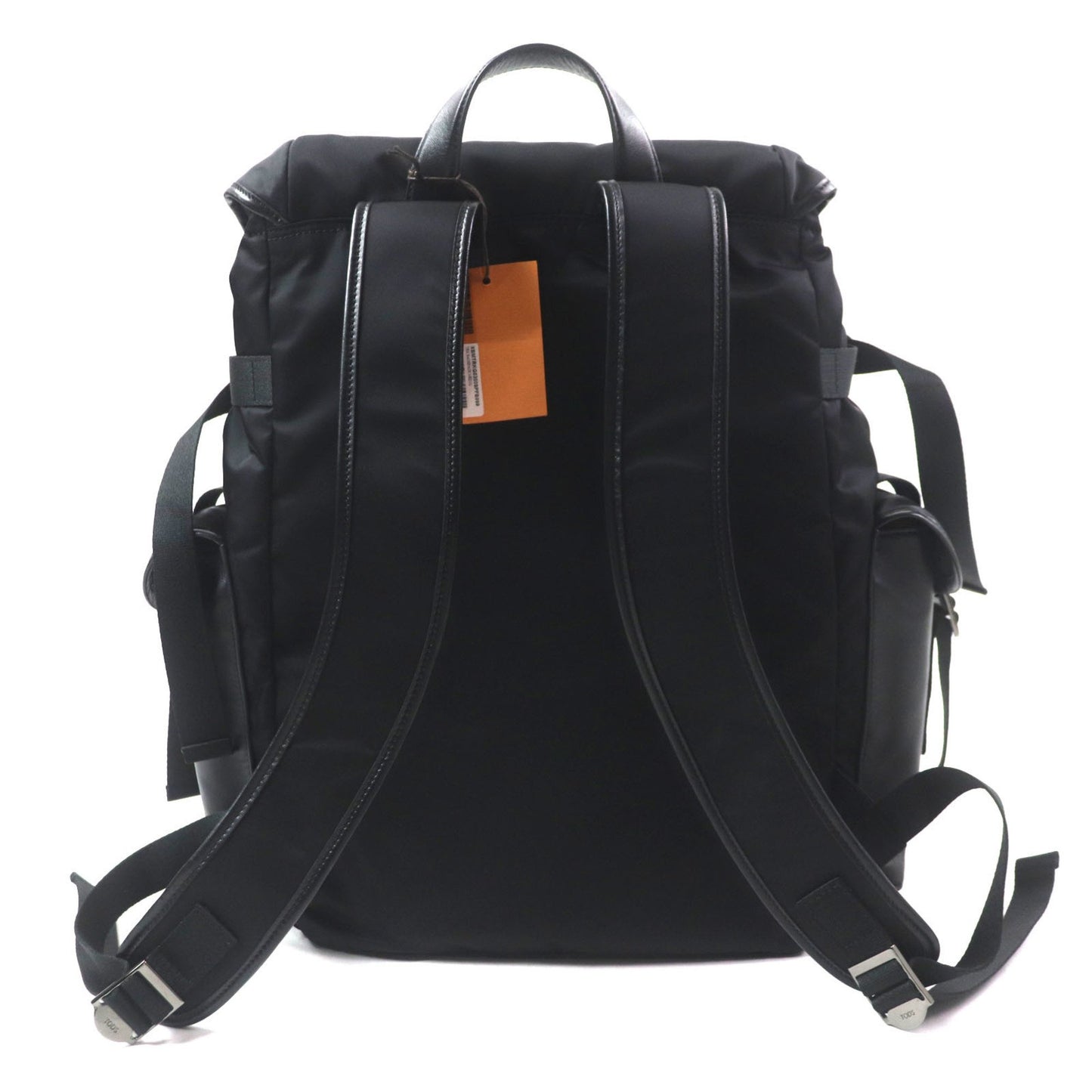 Tod'S Xbmtrkg0300Spfb999 Medium Fabric And Leather Backpack With Engraved Logo