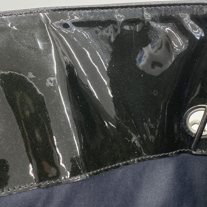 Chanel Patent Leather Black Chain Tote Bag