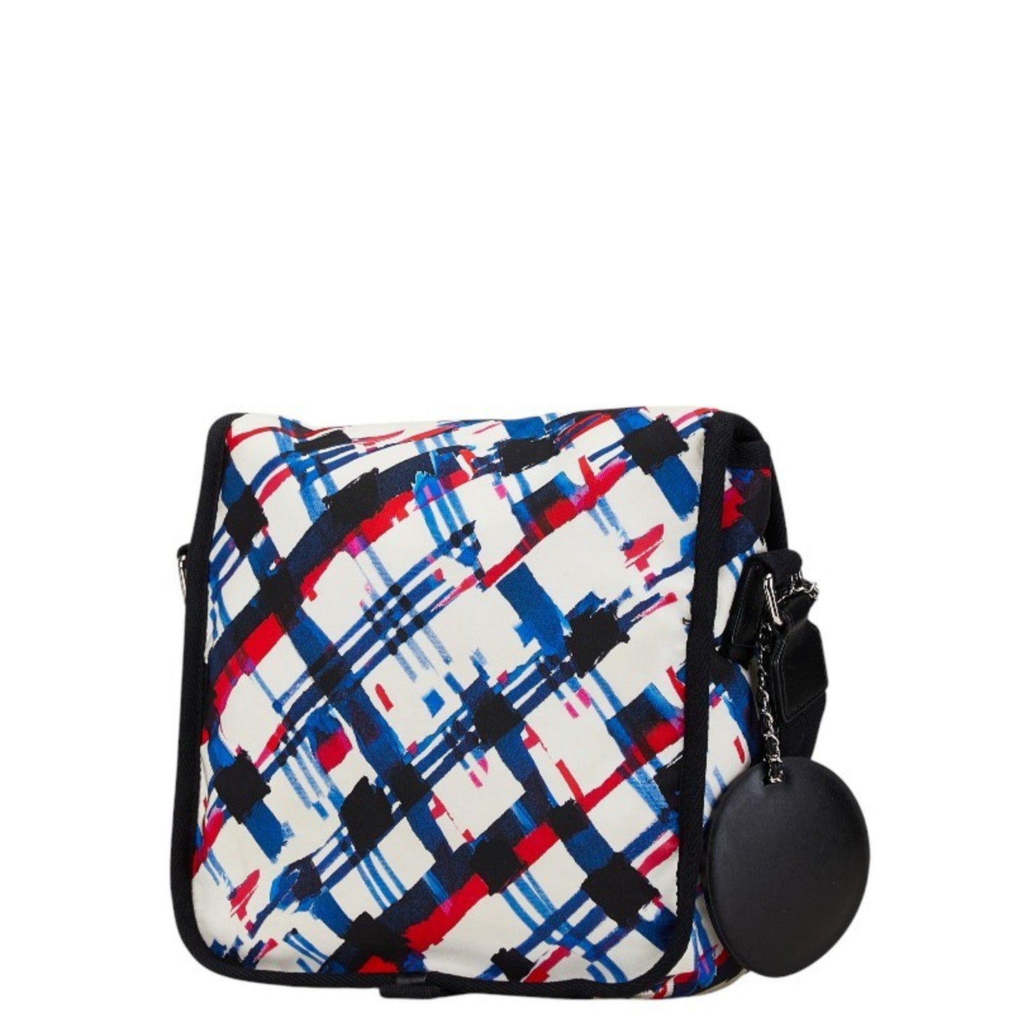 Chanel Airline Crossbody Shoulder Bag A93385 White Multicolor Nylon