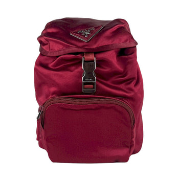 Prada Satin Burgundy Backpack