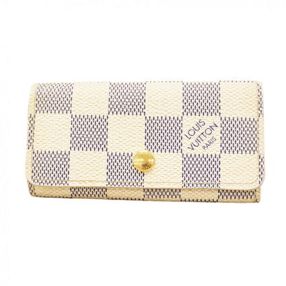 Louis Vuitton Damier Azur Multicle 4 Key Case N60020 White