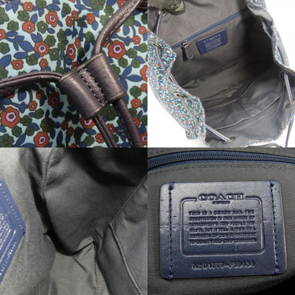 Coach Backpack/Daypack F59434 Nylon Leather Blue Navy Backpack