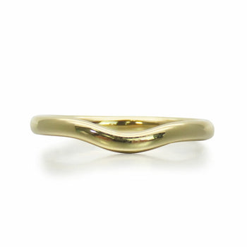 Tiffany & Co. Rings Curved Band Ring K18Yg Approx. 2.1G Yellow Gold