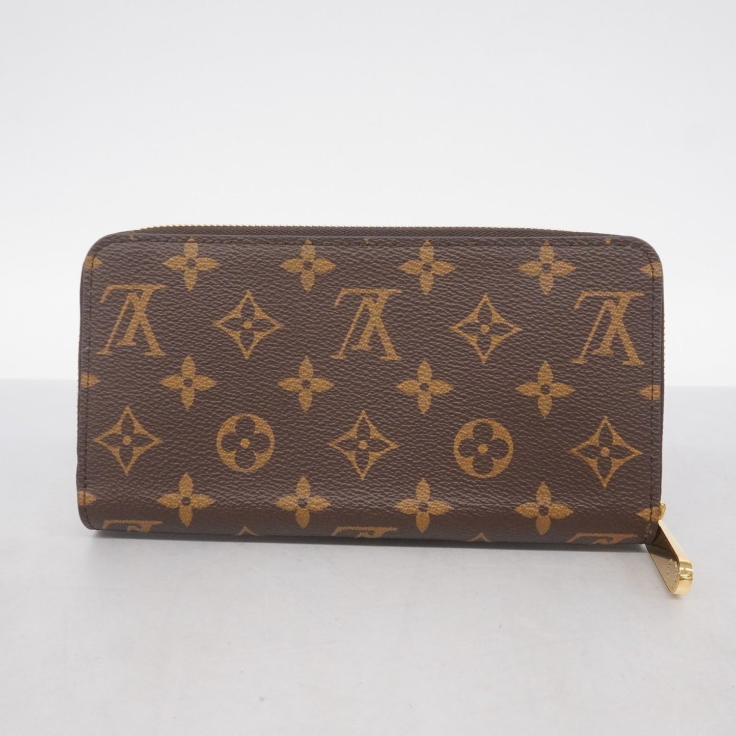 Louis Vuitton Monogram Zippy Wallet M41896 Brown Coquelicot