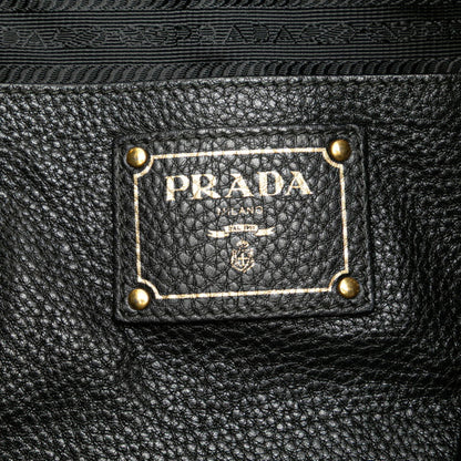 Prada One-Shoulder Bag Br4892 Black Calf Leather