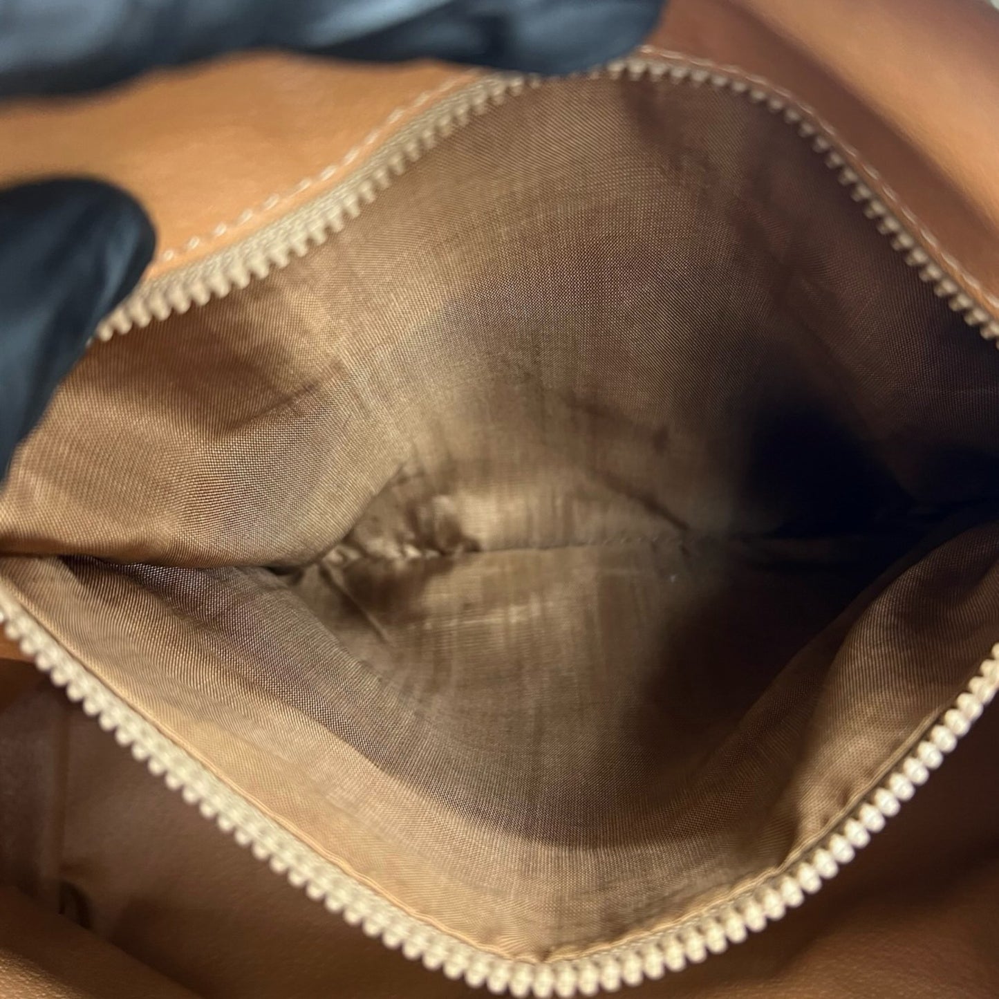 Celine Vintage Macadam Blason Triomphe Leather Handbag/Mini Boston Bag