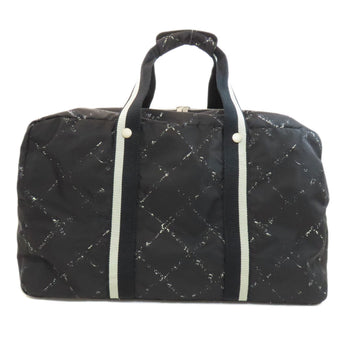Chanel Travel Line Boston Bag Nylon Material