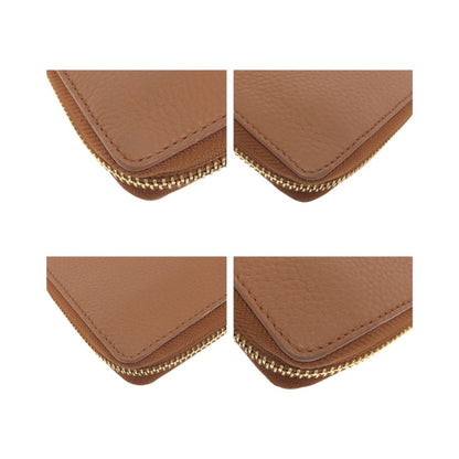 Tory Burch Britain Brown Leather Long Wallet