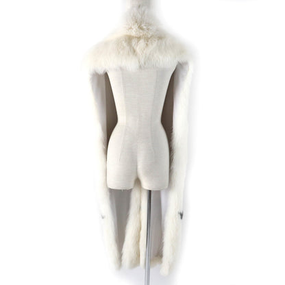 Givenchy Fox Fur Star Motif Extra Long Scarf