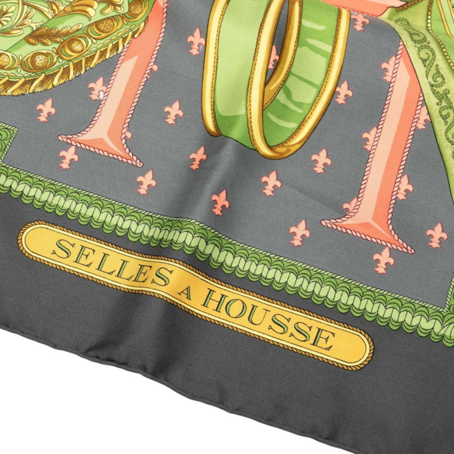 Hermes Herms Carr 90 Selles A Housse Scarf/Muffler