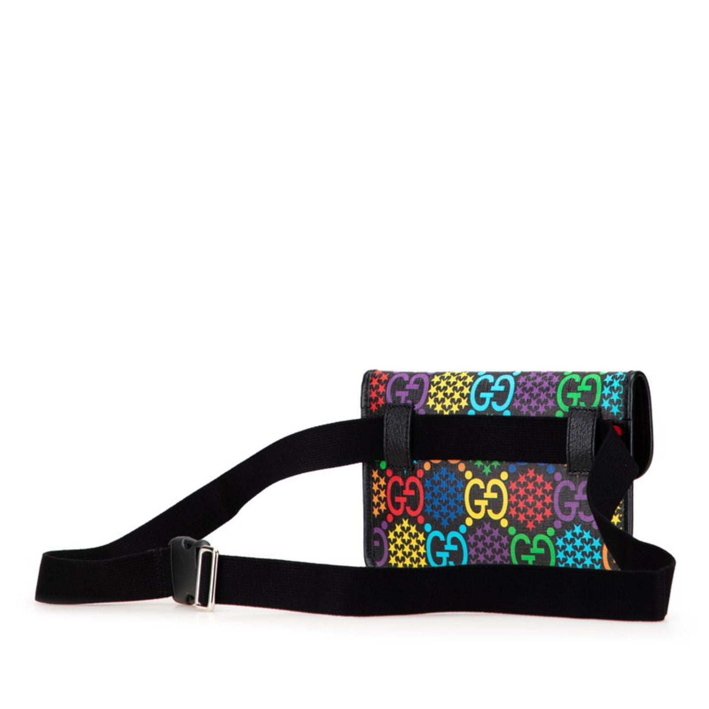 Gucci Gg Psychedelic Waist Bag/Body Bag 598113 Black/Multicolor Leather
