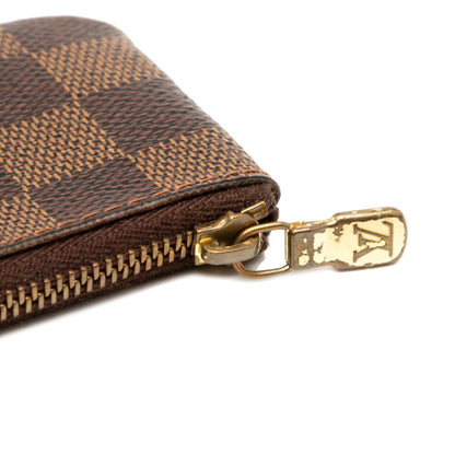 Louis Vuitton Damier Pochette Cl Wallet/Coin Case/Key Case N62658 Brown Leather