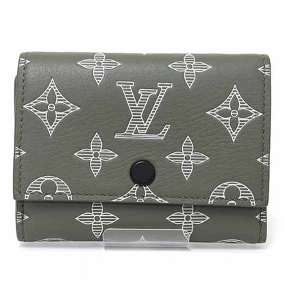 Louis Vuitton Victor Wallet Tri-Fold Monogram Shadow M13216 Olive Green