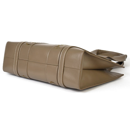 Chlo Chloe Woody Medium Tote Bag Calf Army Green