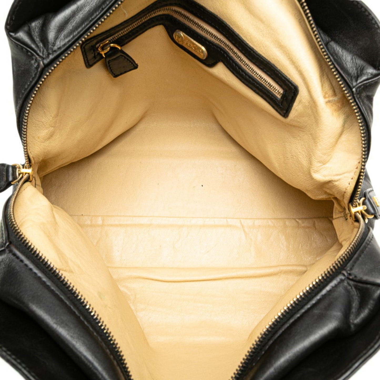 Fendi Selleria Handbag In Black Leather