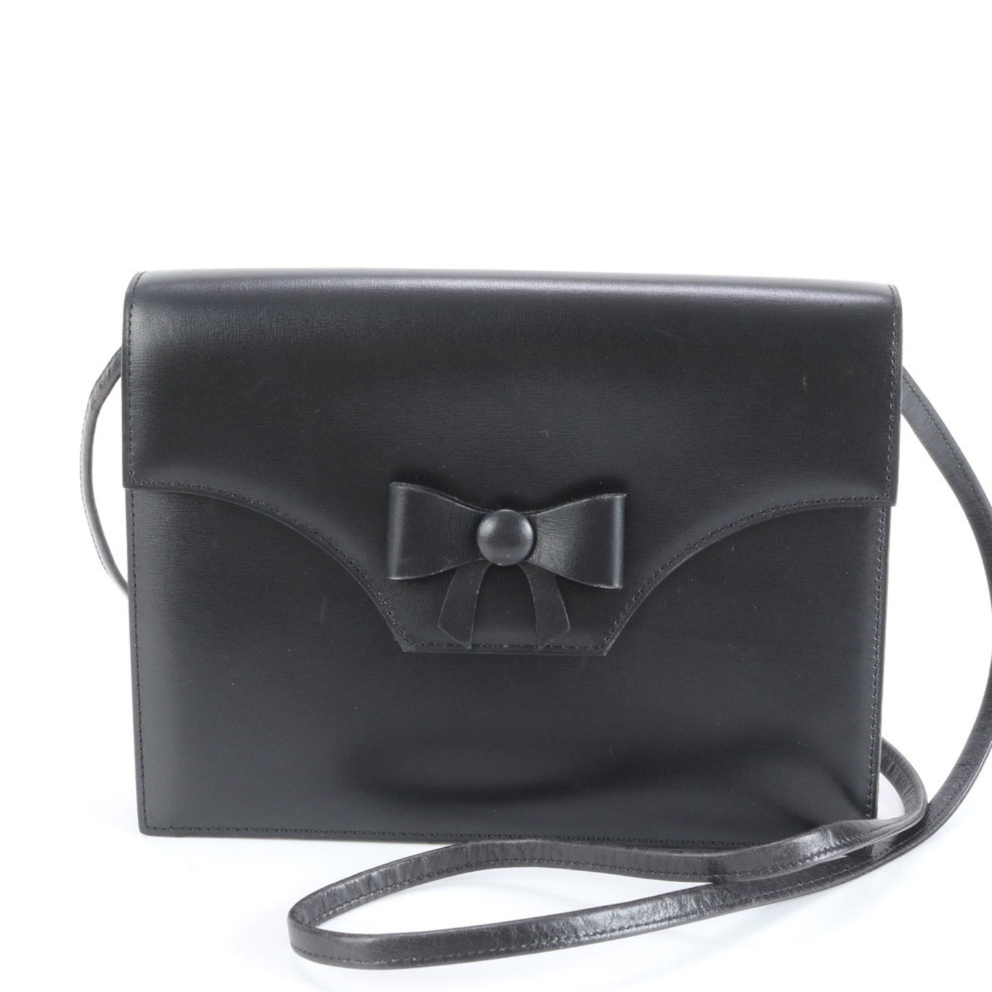 Christian Dior Ribbon Leather Shoulder Bag Crossbody