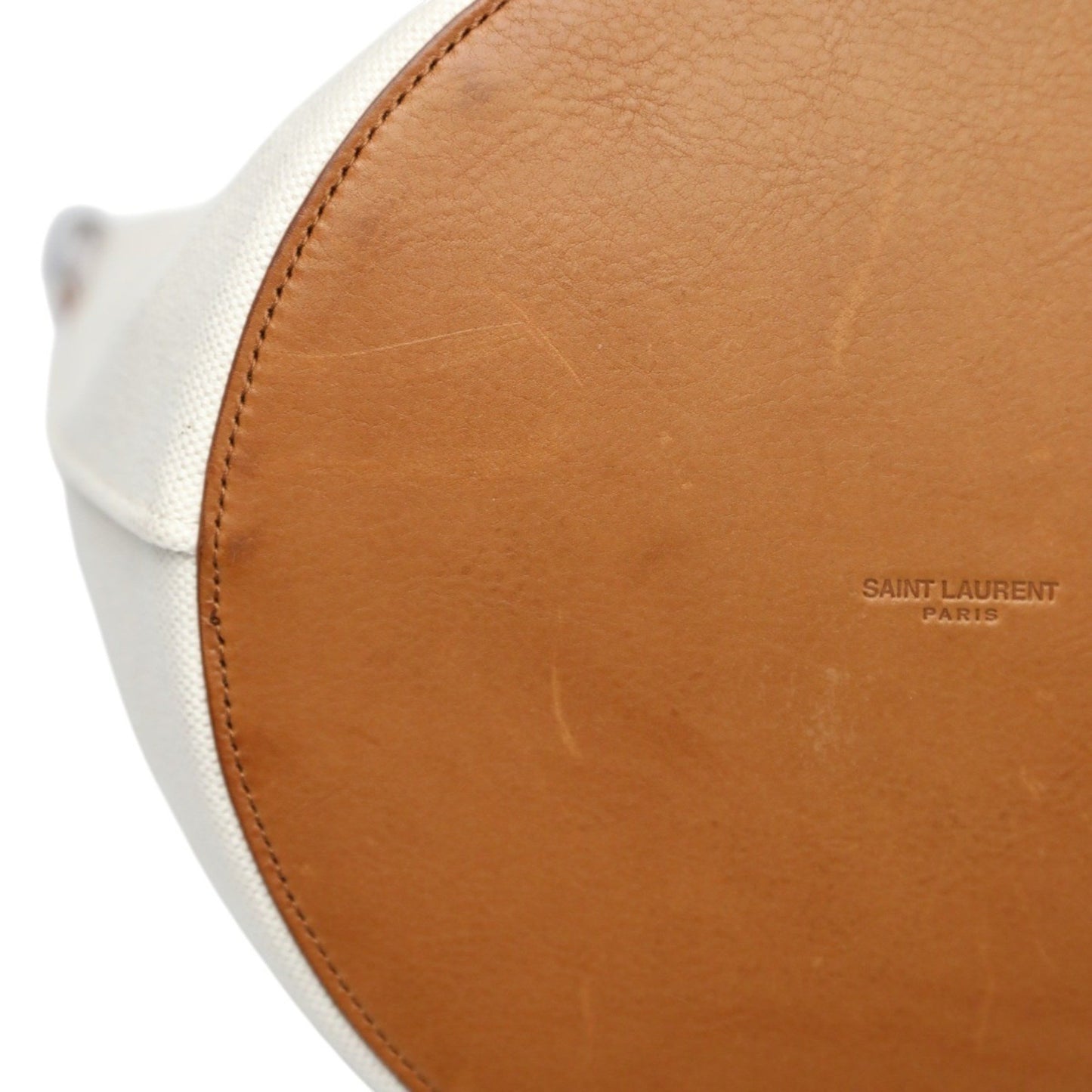 Yves Saint Laurent Rive Gauche Canvas Shoulder Bag Vlr669299 Natural/Brown