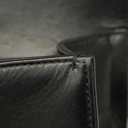 Chanel Shoulder Bag Boy Chain Leather Black