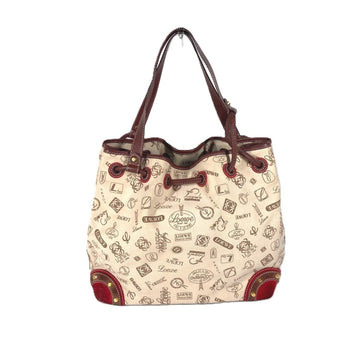 Loewe 160Th Anniversary Logo Anagram Drawstring Bag Shoulder Canvas Leather